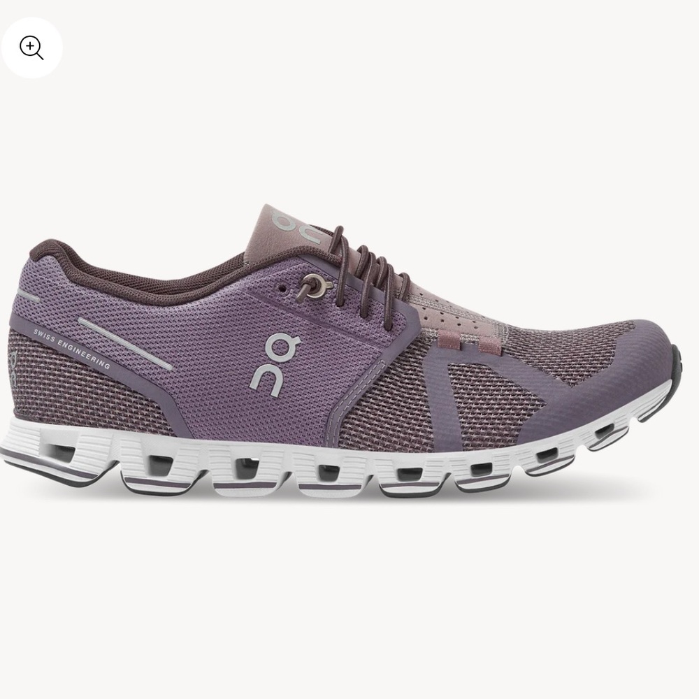 On Running Women's Athletic Shoes in Purple and White